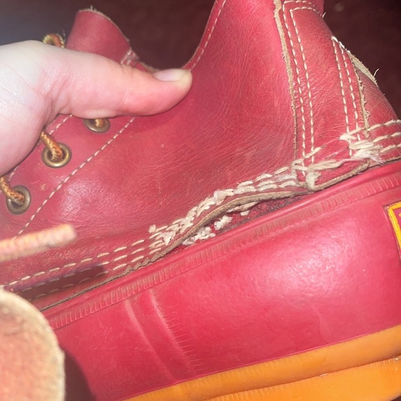 Vintage Red L.L. Bean Boots Limited Edition Rare - Picture 6 of 7